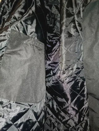 Chaqueta impermeable negra Talla L