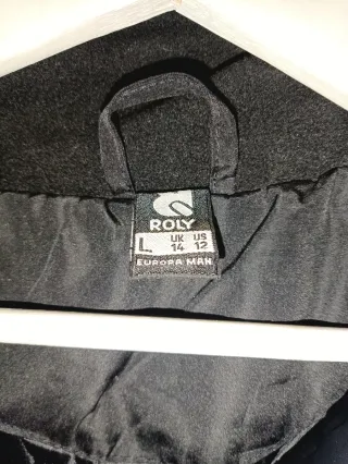 Chaqueta impermeable negra Talla L