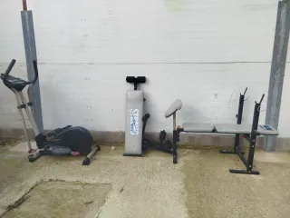 Lote Máquinas Gimnasio Elíptica Banco Pesas