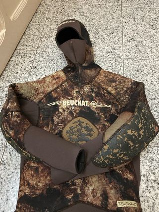 Traje Neopreno Beuchat 7mm Talla 2 Pesca Submarina