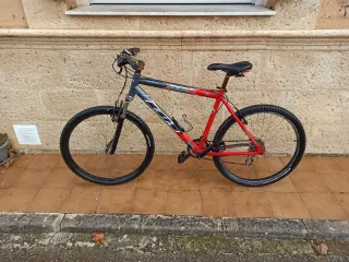 Bicicleta de montaña BH roja y gris