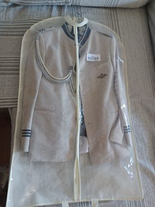 Traje Comunión Niño Beige y Azul Talla M