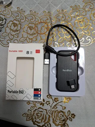 SSD Portátil 8TB Tipo-C