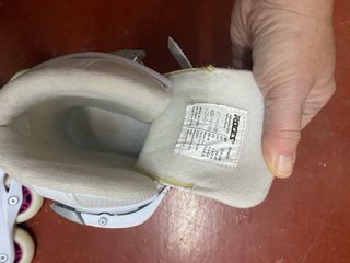 Roces patines linea niña rosa blanco