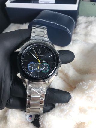 Reloj Maserati Hombre Negro/Plata