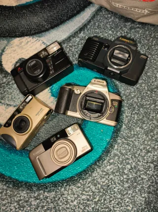 Set macchine fotografici vintage