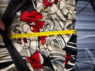 Vestido largo estampado forrado