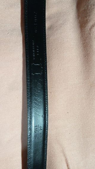 Cinturón Pielini Negro Hebilla Metálica