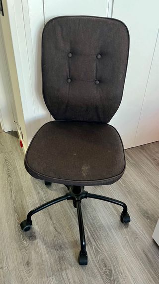 Silla de escritorio giratoria gris antracita