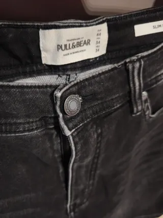 Bermuda vaquera hombre negra lavada