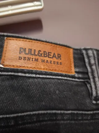 Bermuda vaquera hombre negra lavada