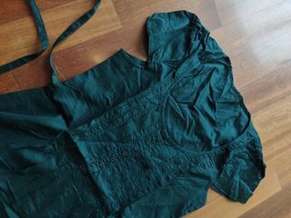 Top túnica verde oscuro Benetton / Sisley t. XS