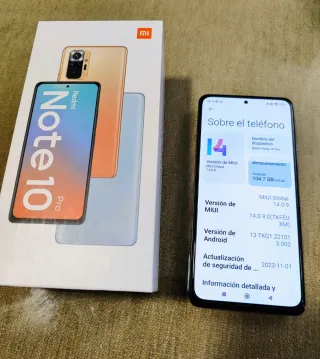 Xiaomi Redmi Note 10 Pro 6GB ram 128GB de almacena