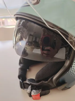 Casco HJC i40 Talla L Blanco/Celeste