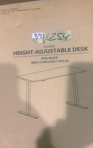 Escritorio elevable SVANEKE JYSK Roble