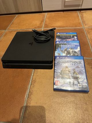 PS4 Slim 1TB Negra (sin mandos ni cable)