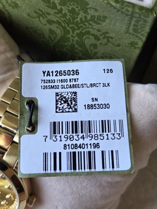 Orologio Gucci 18Kt Oro