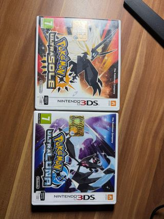Lote Pokémon Ultra Sol y Ultra Luna 3DS