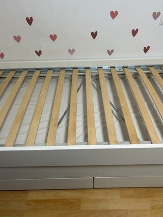 Cama Slakt Ikea Madera Blanca