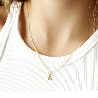 Colgante Letras Oro Amarillo 18 K