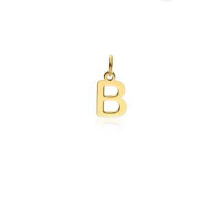 Colgante Letras Oro Amarillo 18 K