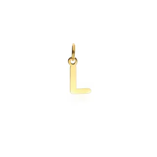 Colgante Letras Oro Amarillo 18 K