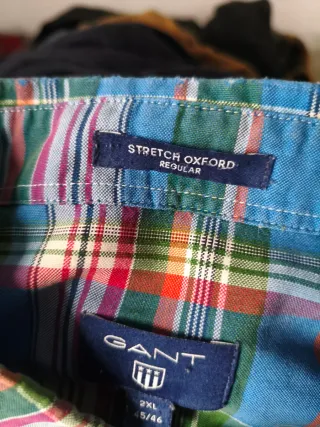 2 Camisas GANT Talla XXL Cuadros
