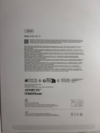 Apple iPad A16 Argento