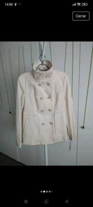 Abrigo Mango Beige con etiqueta