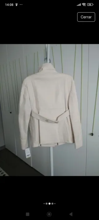 Abrigo Mango Beige con etiqueta