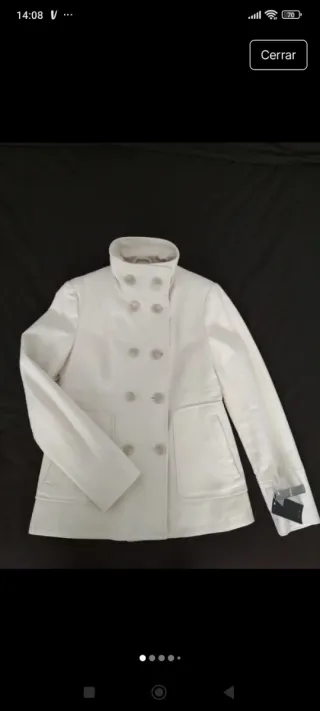 Abrigo Mango Beige con etiqueta