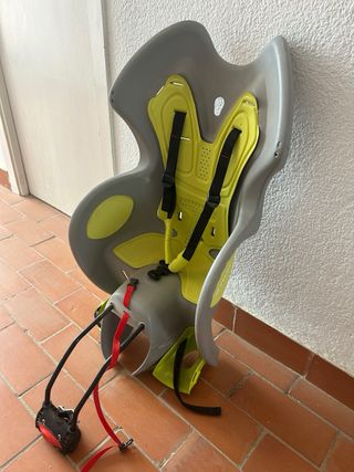 Silla Portabebés Bicicleta Gris/Amarillo