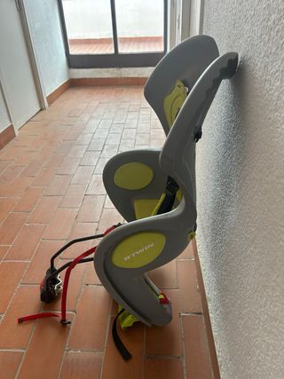 Silla Portabebés Bicicleta Gris/Amarillo