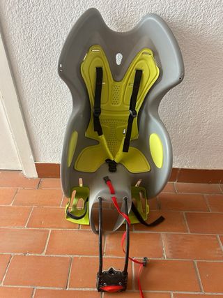 Silla Portabebés Bicicleta Gris/Amarillo