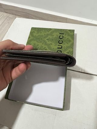 Portafogli Gucci Monogram con Striscia Verde e Rossa