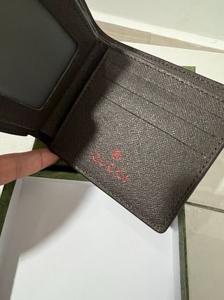 Portafogli Gucci Monogram con Striscia Verde e Rossa
