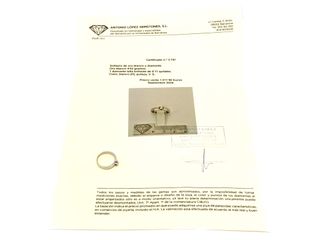 anillo oro 10k con piedra con diamante