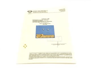 pendientes oro 18k con piedra con diamante