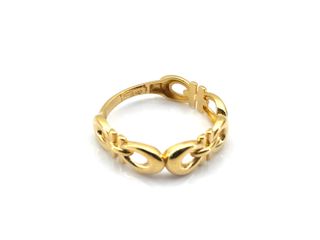 sortija oro 18k con piedra con circonita