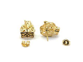 pendientes oro 18k con circonita