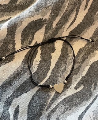 Braccialetto con cuoricino argento