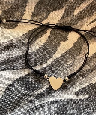 Braccialetto con cuoricino argento