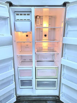 Nevera americana marca Samsung gris no-frost A+