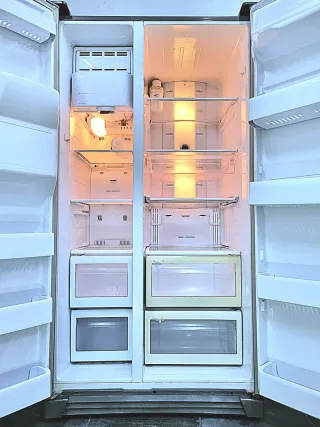 Nevera americana marca Samsung gris no-frost A+