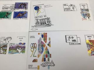 otras colecciones sm coleccion 26 sobres y sellos 1990