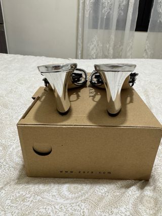 Sandalias ZARA Plataforma Strass