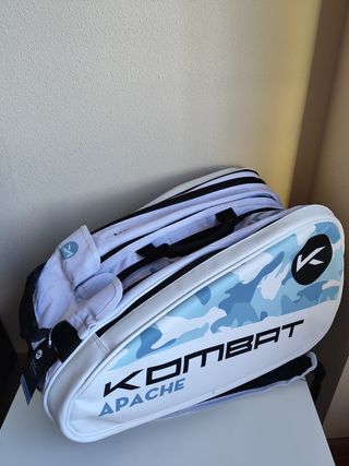 Pala de pádel Kombat Apache Ice 18K y funda