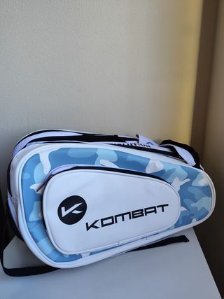 Pala de pádel Kombat Apache Ice 18K y funda