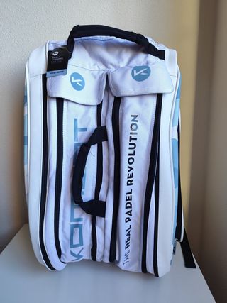 Pala de pádel Kombat Apache Ice 18K y funda