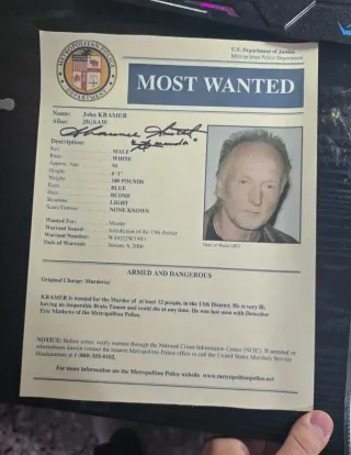 Poster Wanted John Kramer Jigsaw